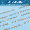 Unicraftale 80Pcs Ion Plating(IP) 304 Stainless Steel Curb Chain Extender STAS-UN0054-79-5