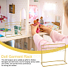 SUPERFINDINGS Iron Doll Clothes Hangers and Doll Clothes Storage Rack DIY-FH0004-43-6