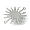 Brass Sun Connector Charms PALLOY-JF02137-2