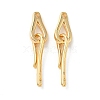 Brass Hook and S-Hook Clasps KK-Z136-41C-G-1