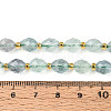 Natural Green Fluorite Beads Strands G-N342-53-8x6-12-5