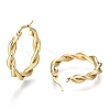 304 Stainless Steel Hoop Earring EJEW-F257-18G-1