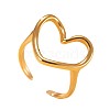 304 Stainless Steel Cuff Open Rings for Women WGDDE5D-01-4