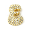 Rack Plating Brass Clear Cubic Zirconia Pendants KK-S378-01G-E-1