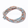 Spray Painted Glass Beads Strands GLAA-A038-A-76-2