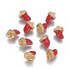 Cubic Zirconia Charms KK-K238-15G-B-1