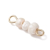 Natural Cultured Freshwater Pearl Potato Beaded Links PALLOY-JF04645-01-4