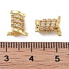 Rack Plating Brass Micro Pave Cubic Zirconia Beads KK-Z071-38G-3