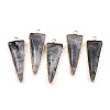 Natural Gemstone Pointed Pendants G-N326-56-3