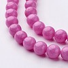 Natural Mashan Jade Round Beads Strands X-G-D263-8mm-XS30-2