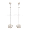 Natural Pearl Ear Studs EJEW-P286-14P-1