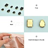 CHGCRAFT 140Pcs 12 Style Mixed Shape Sew on Rhinestone FIND-CA0007-43D-4