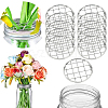 304 Stainless Steel Mason Jar Flower Frog Lid AJEW-WH0347-98A-6