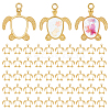 60Pcs Alloy Open Back Bezel Pendants FIND-PH0026-70G-1