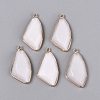 Natural White Jade Faceted Pendants G-Q606-51G-1