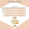 4Pcs DIY Wood Photo Picture Frame Border Mortise Tenon DIY-AN0001-34-2