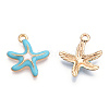 Alloy Enamel Pendants ENAM-T009-60A-RS-1