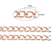 Aluminium Twisted Curb Chains CHA-YW0001-01RG-2