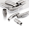 Yilisi 304 Stainless Steel Bayonet Clasps & Magnetic Screw Clasps STAS-YS0001-04P-28