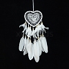 Heart Woven Web/Net with Feather Hanging Ornaments PW-WGCCCC7-01-1