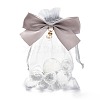 Rectangle Lace Organza Drawstring Gift Bags OP-K002-03-1