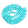 Transparent Glass Bead Strands GLAA-S031-8mm-18-01-2