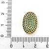 Rack Plating Brass Micro Pave Cubic Zirconia Charms KK-G513-74A-03G-3