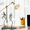 Plastic Doll Stands with Adjustable Snake Bone Bracket ODIS-WH0002-90-6