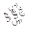 Alloy Letter Pendants PALLOY-X0037-68P-2