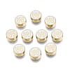 Alloy Enamel Beads ENAM-N052-006-01W-RS-1