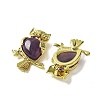 Natural Amethyst Pendants KK-F888-02G-23-2