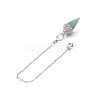 Mixed Gemstone Dowsing Pendulum Big Pendants HJEW-TA00018-5