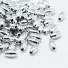 Plating Eco-Friendly Plastic Beads KY-K002-03-6X3mm-S-1