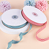 2 Rolls 2 Colors Polyester Ribbon OCOR-TA0001-43-4