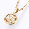 304 Stainless Steel Pendant Necklaces NJEW-H486-16G-2