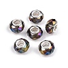 Transparent Glass European Beads GPDL-N004-D14mm-A17-1