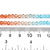 Gradient Color Baking Paint Glass Bead Strands X1-DGLA-A039-T6mm-A016-5