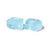 Transparent Spray Painted Glass Beads GLAA-I050-13I-2