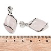 Natural Rose Quartz Pendants G-G073-5-2