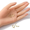 Brass Huggie Hoop Earring Findings KK-YW0001-51-5