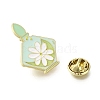 Four Seasons Vase Light Cyan Enamel Pins JEWB-Q002-09G-01-3