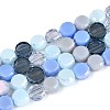 Electroplate Glass Beads Strands X-EGLA-N022-03A-A04-1