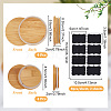 8Pcs 2 Styles Bamboo Bottle Caps AJEW-NB0008-38A-2