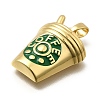 Brass Enamel Pendants KK-Z093-10G-2