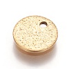 Ion Plating(IP) 304 Stainless Steel Textured Pendants X-STAS-I098-01-8mm-G-1