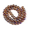 Electroplate Transparent Glass Beads Strands GLAA-T032-T8mm-AB23-2