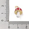 Real 18K Gold Plated Rack Plating Brass Enamel Charms KK-M293-24G-02-3