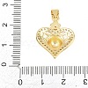 Football Brass Micro Pave Cubic Zirconia Pendants KK-A297-09G-G-3