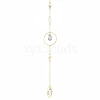 Brass Moon Hanging Ornaments HJEW-JM02855-5