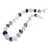Natural Rose Quartz & Amethyst & Lapis Lazuli & Amazonite & Apatite & Sunstone & Moonstone Beads Strands G-L642-D03-01-2